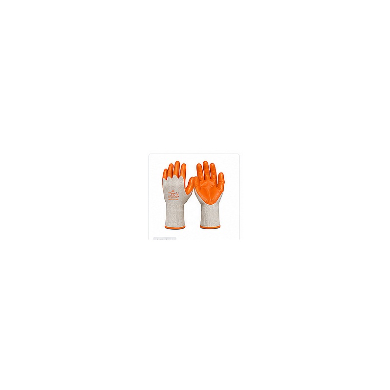 LATEX GLOVES 11 INCH BLACK & ORANGE RUBBER GLOVES (12PCS/PKT)(10DOZ/BOX)