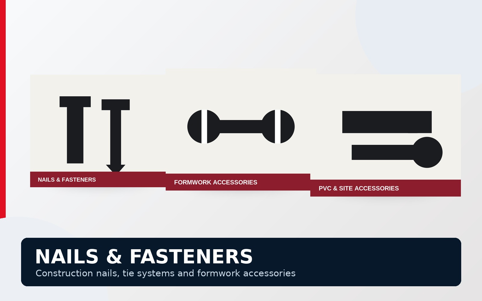 Construction nails and fasteners