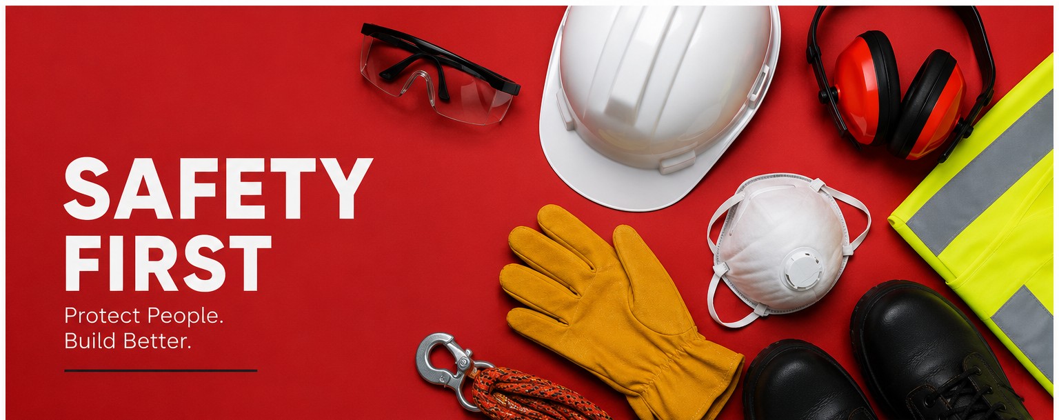 Safety First - personal protective equipment supplied by ST Engineering